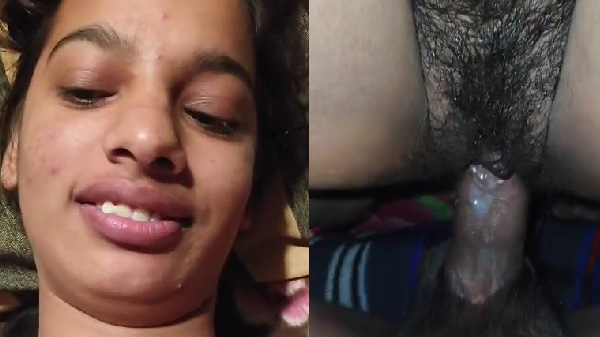 Indian hostel girl’s hairy pussy fucking video